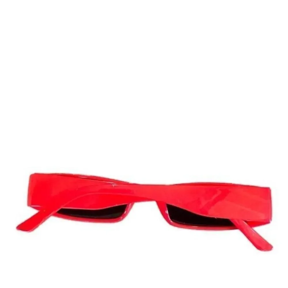 Petals & Peacocks Red Retro 70s Sunglasses